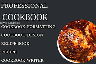be your cookbook writer, recipe book and layout your recipe book