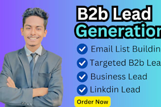 do b2b lead generation and linkedin lead verified email list