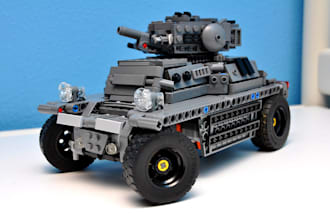 design digital lego model,lego car model with manual instruction and source file