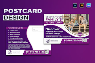 design custom direct mail eddm postcards and professional business flyers
