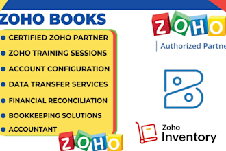 manage your accounting and bookkeeping in zoho books and quickbooks