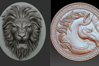 3d bas relief 3d coin model 3d sculpting 3d coin design cnc design 3d printing