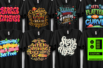 create trendy typography t shirt design and graphic t shirt