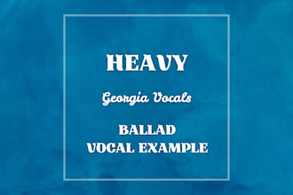 be your topline songwriter and vocalist for your ballad, acoustic, chilled pop