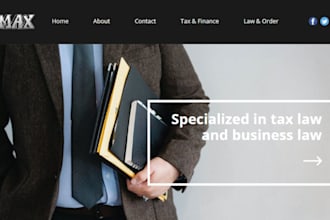 tax preparation website insurance credit repair finance accounting website