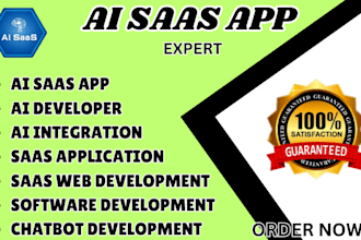 make ai saas app, ai chatgpt , web application, ai chatbot, ai software ai web