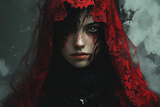 do  fantasy horror character for you