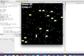 create a 2d or 3d game in pygame or javascript game for website