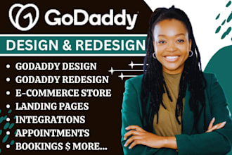 godaddy website design or redesign godaddy business website developer