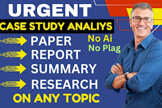 do assignment, apa paper, report, case study analysis, research and summary
