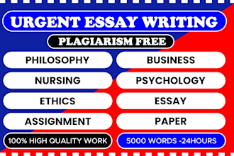 write philosophy, business , nursing, psychology , ethics
