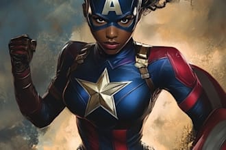 draw superhero character art