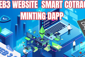 develop smart contract,blockchain website,nft dapp mint marketplace presale,web3