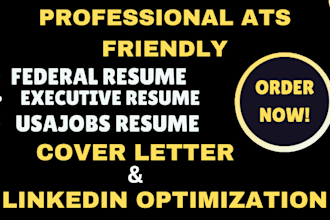 craft ats federal resume, executive resume, usajobs resume