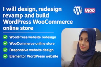 design, redesign responsive woocommerce wordpress website