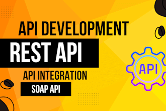 develop, integrate rest and soap apis for your applications