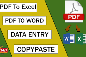data transfer from pdf to excel