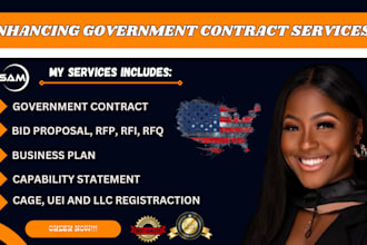do federal government contract research bid proposal rfp rfq rfi grant writing