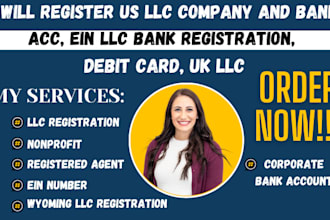 us register llc company, bank acc, ein llc bank registration, debit card, uk llc