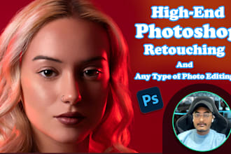 do photo editing and portrait retouching in photoshop in 24hrs