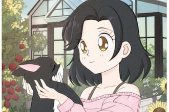 draw any character oc in a 90s retro anime style
