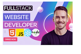 do website development as full stack web developer, front end, backend developer