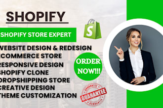 clone shopify store, duplicate, edit, redesign and revamp shopify website