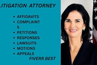 be your civil litigation lawyer and help you write pleadings, lawsuits, motions