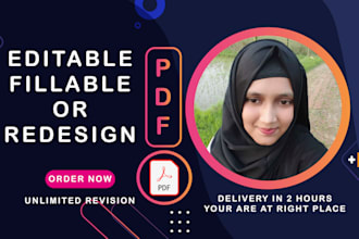 make editable, writable, fillable and redesign pdf forms