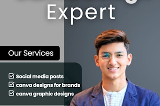 be canva design expert high quality graphics and flyers to elevate your brand