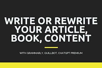 write or rewrite your article, content with ai tools