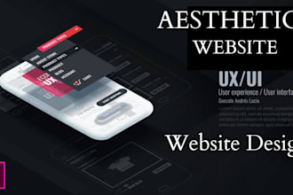 design aesthetic UX UI design, app design and website design
