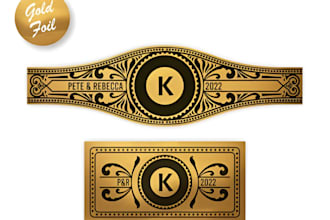make modern cigar bands, brands, labels, logo and any graphic design