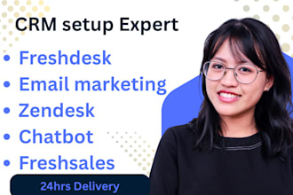 set up freshdesk, zendesk, messagebird, livechat widget, freshsales, chatbot