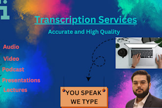 transcribe and convert any audio into text