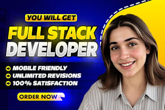 build or rebuild your website as full stack developer and custom website designs