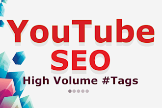 do youtube video SEO with high volume rank tag