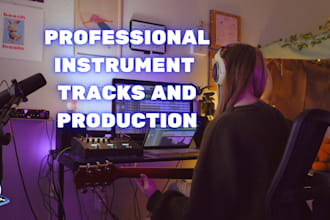 produce professional guitar, keys and bass for you