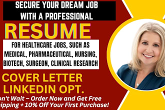 craft a professional healthcare, doctor, nursing and pharmaceutical resume
