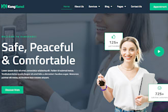 design locksmith website, locksmith landing page, handyman website, garage door