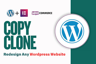 copy clone redesign and duplicate any woordpress website with elementor pro
