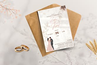 create elegant invitation and greeting cards for your events