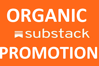 do promotion for your substack page, article, newsletters and boost subscribers