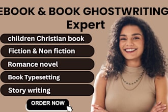 ghostwrite romance erotic children ebook christian book, book typesetting