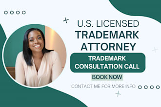 conduct a consultation call for trademark issues