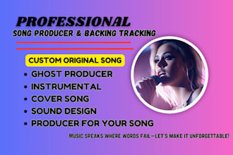 produce an instrumental of any genre for your song or cover and ghost producer