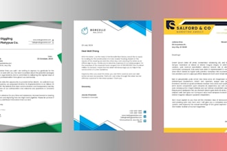 do business card, letterhead, stationery design and corporate identity