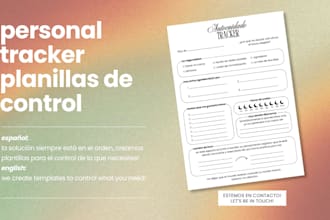 design your custom planner, tracker or pdf