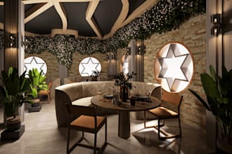 design aesthetic cafe design with materials and lighting