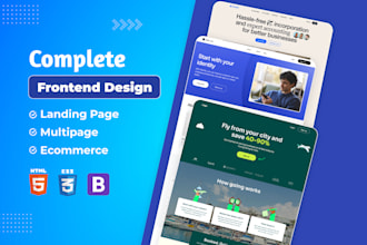 be your front end developer, will do front end development